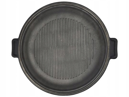 Litinová pánev 36,5 cm grilovací deska litinová