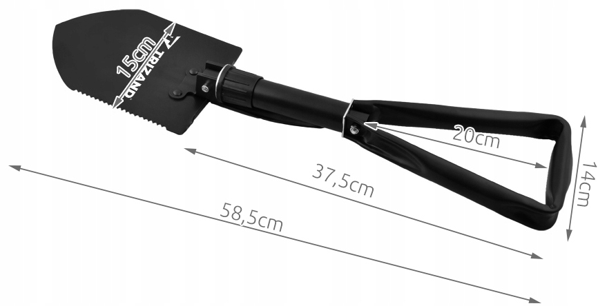 Saperka Składana Łopatka Polowa Kilof Survival XL Kod producenta 2422