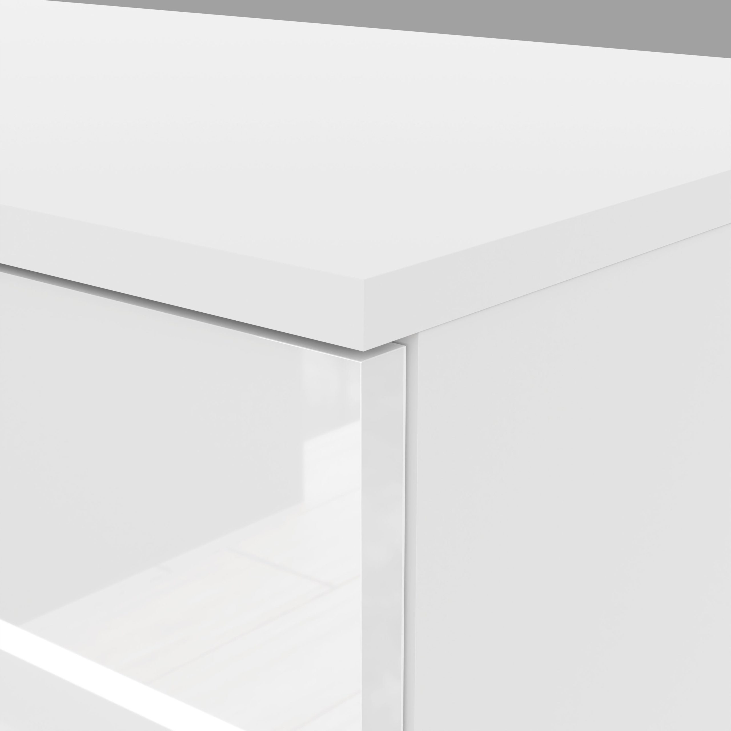 Komoda, szafka LINA wysoki POŁYSK + LED push-open Wysokość mebla 88 cm