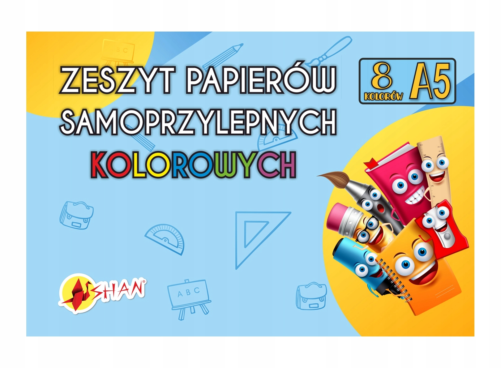 

Zeszyt papierów samoprzylepny A5 8k Shan