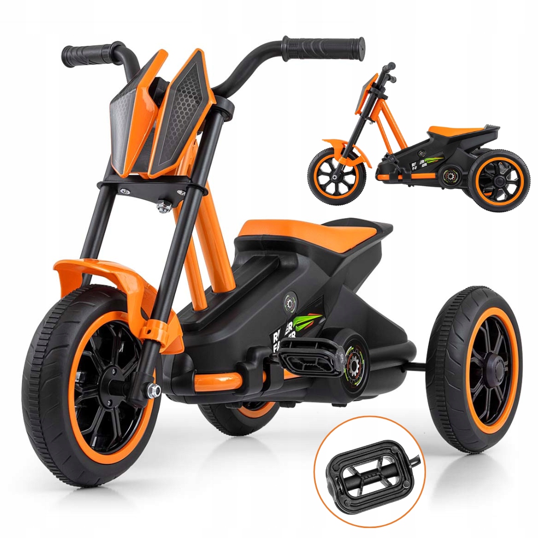 Gokart na pedały dla dzieci 3 lata jeździk metalowa konstrukcja Milly Mally