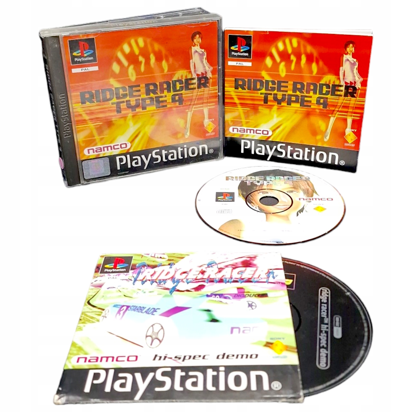 Ridge Racer Type 4 Sony PlayStation (PSX,PS1) #2 + demo Hi-Spec