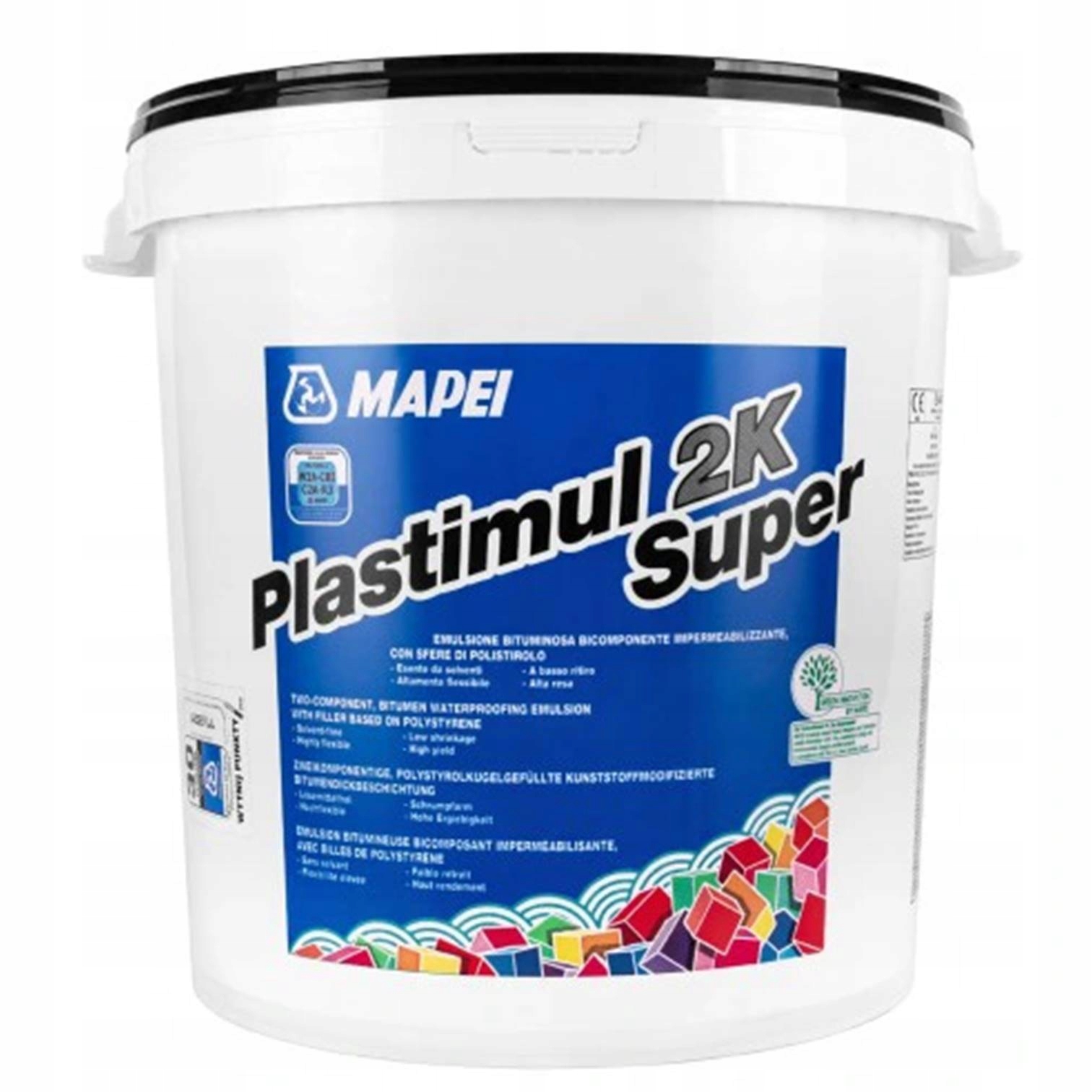 Hydroizolacja bitumiczna do fundamentów Mapei Plastimul 2K A+b 22,9kg