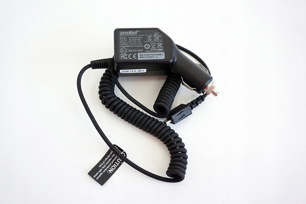 Ladowarka samochodowa Zebra VCA400 02R do TC55 Producer other