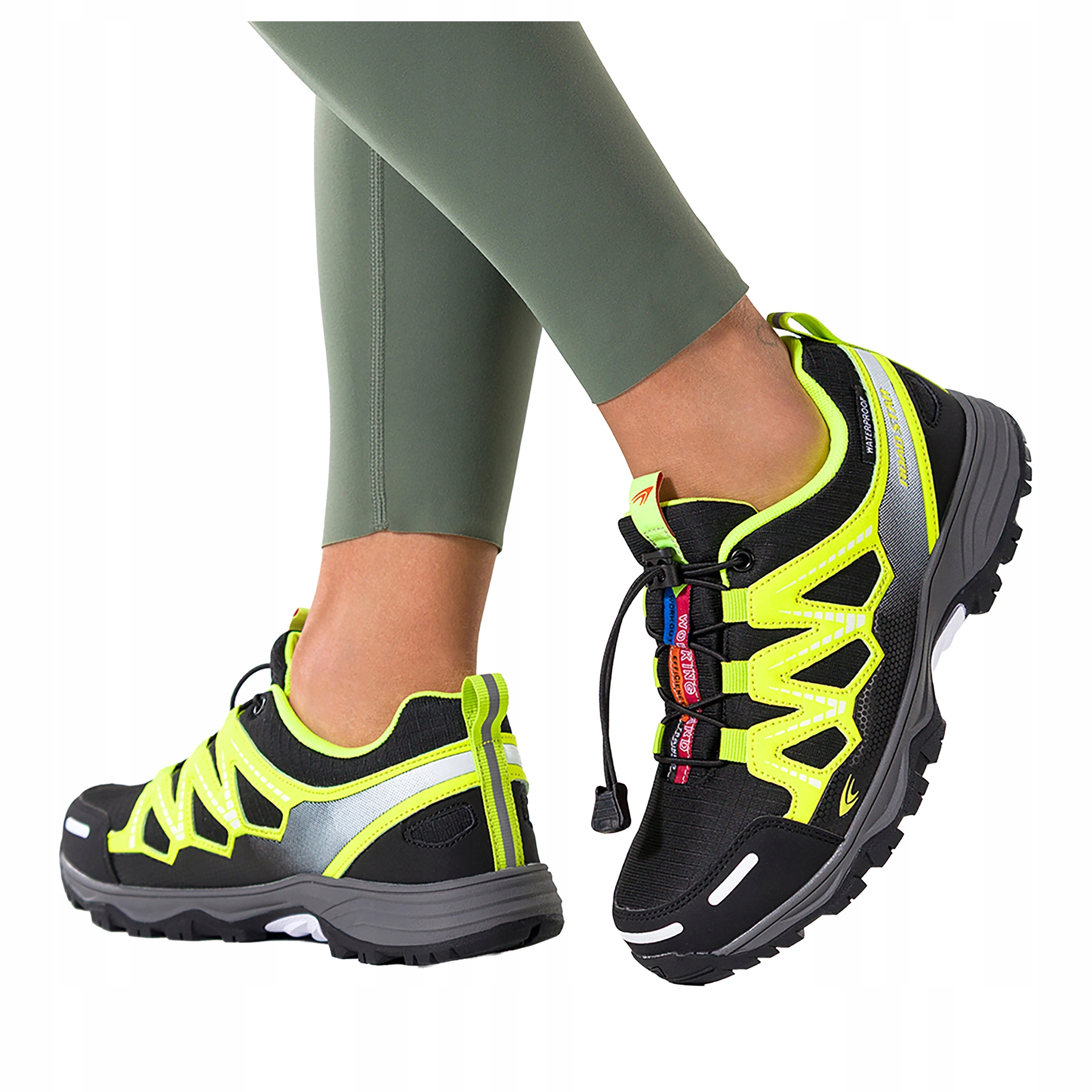 Černé dámské Trekingové Boty S Elastickou Šňůrkou, voděodolné, velikost 40