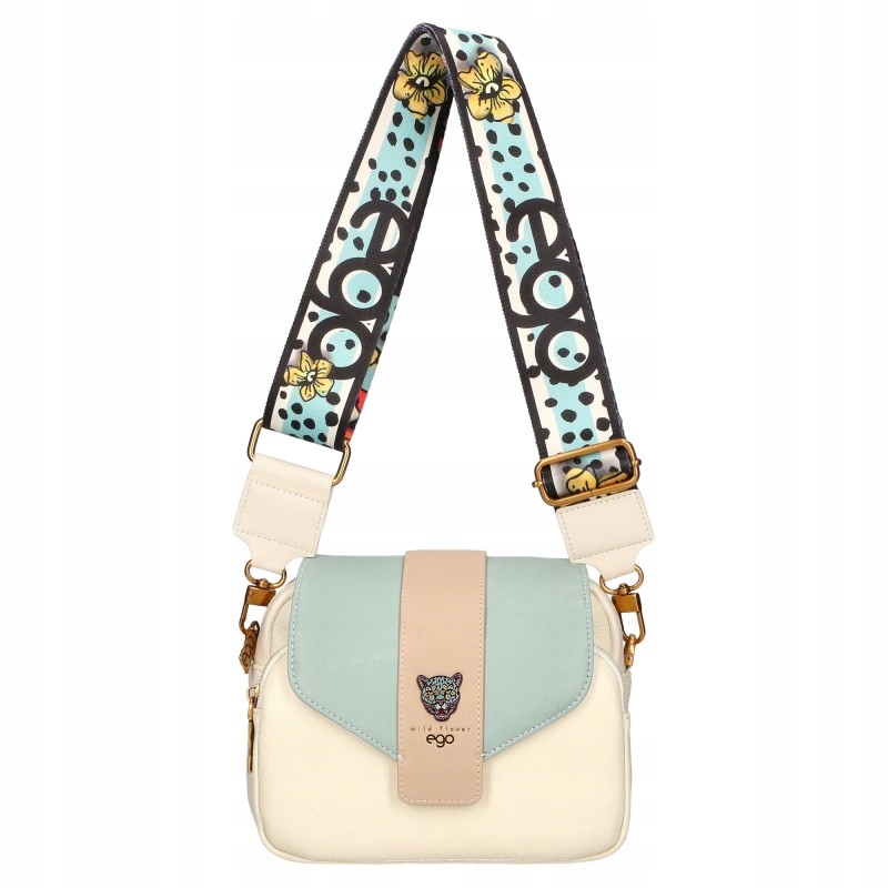 Kabelka Ego kožená dámská malá crossbody vyměnitelná prémiová klopa