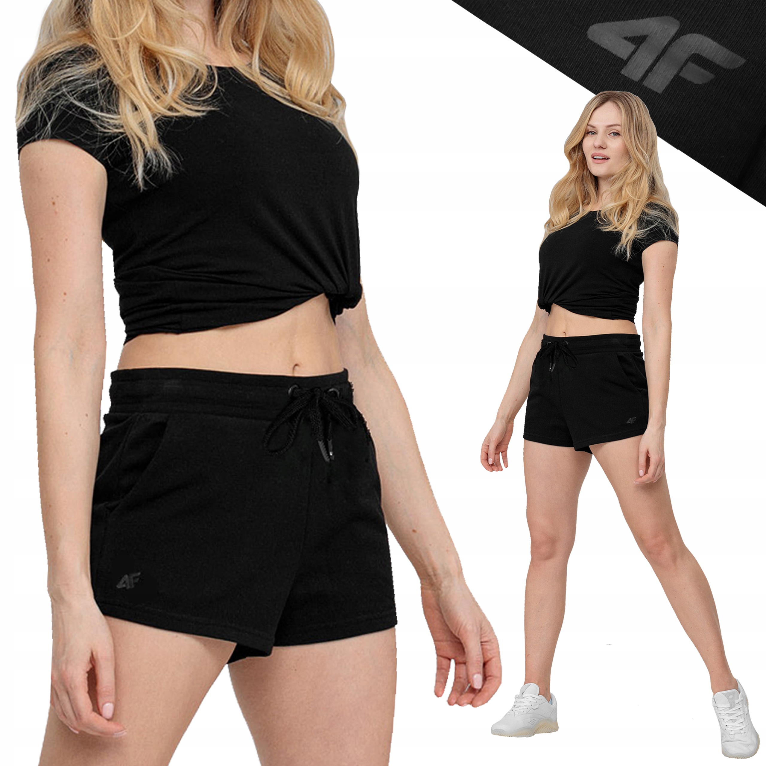 

Spodenki Damskie 4F Szorty Krótkie Bawełniane