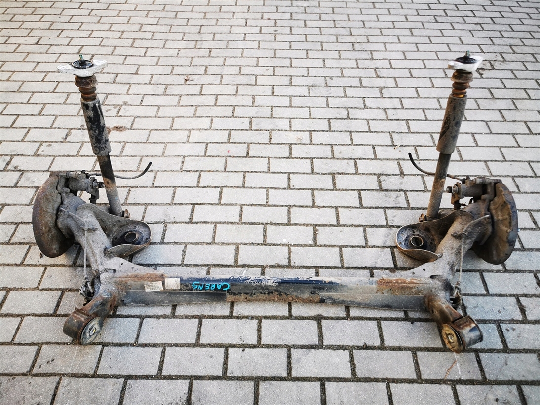 KIA CARENS IV 13-18 OŚ BELKA ZAWIESZENIA TYŁ KOMPLETNA DEMONTAŻ