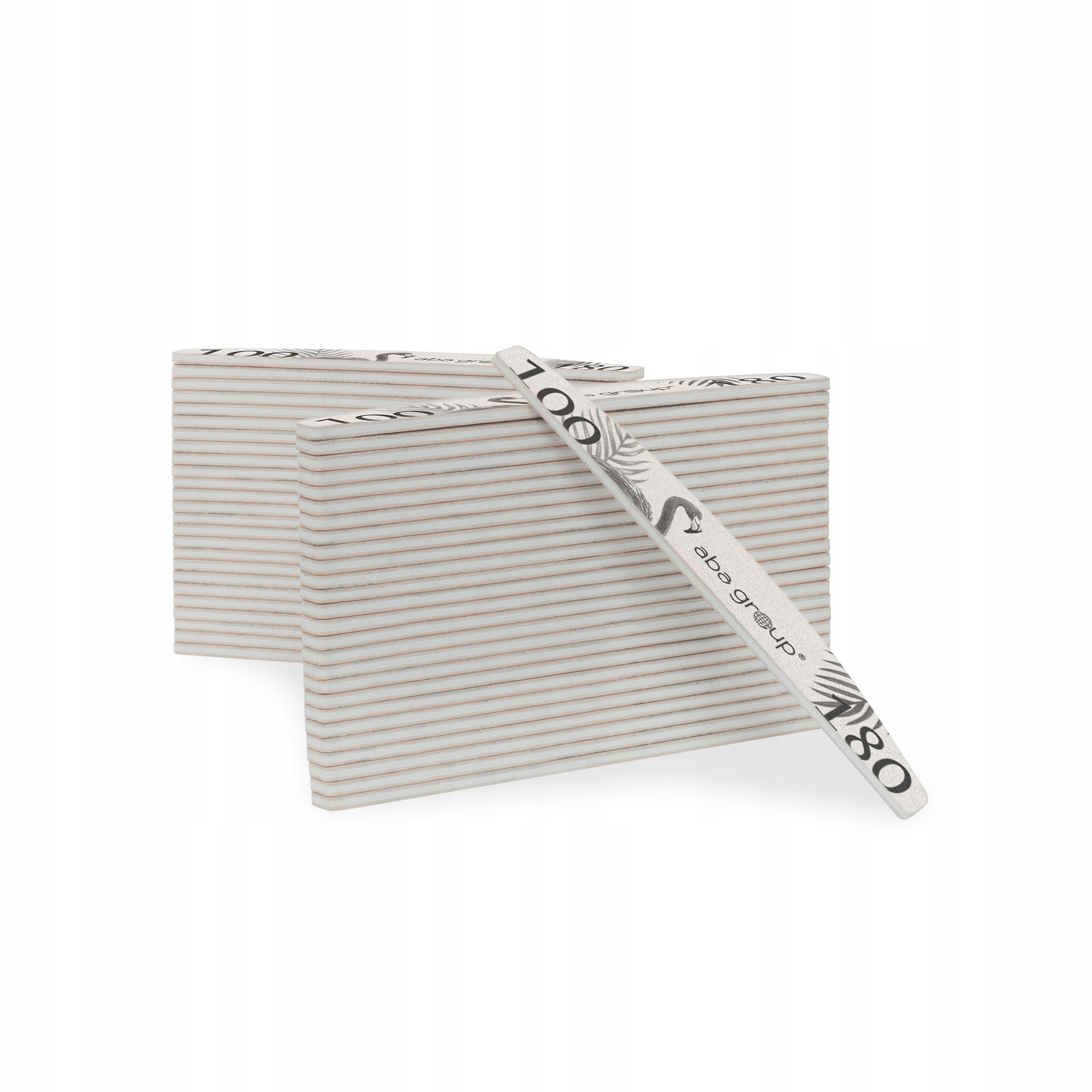 Pilnik do Paznokci Półksiężyc Łódka 100/180 50 sztuk Standard Aba Group