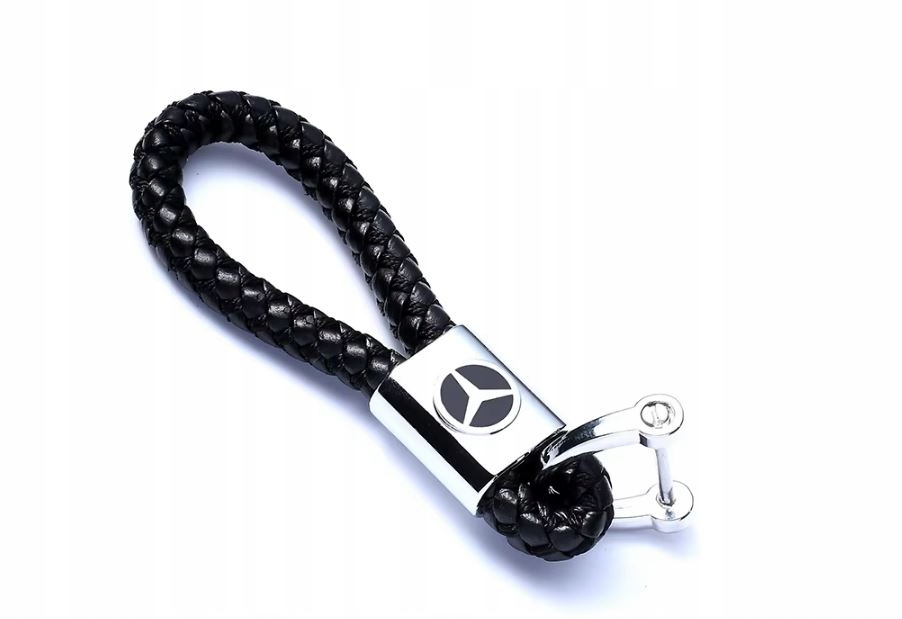 Mercedes Brelok Breloczek Pleciony Skóra