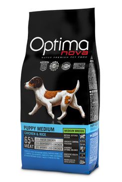 Levně Optima Nova Dog Puppy Medium Chicken&Rice 12kg
