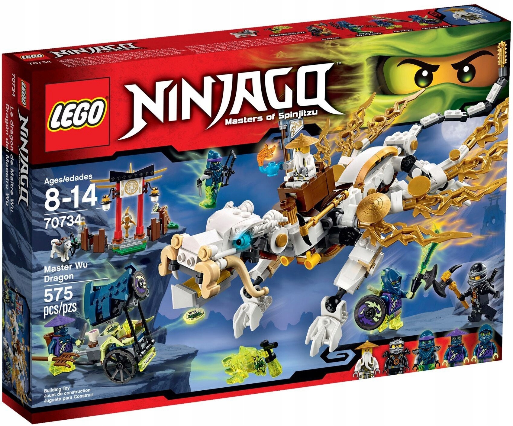 Lego Ninjago 70734 Drak mistra Wu Nové