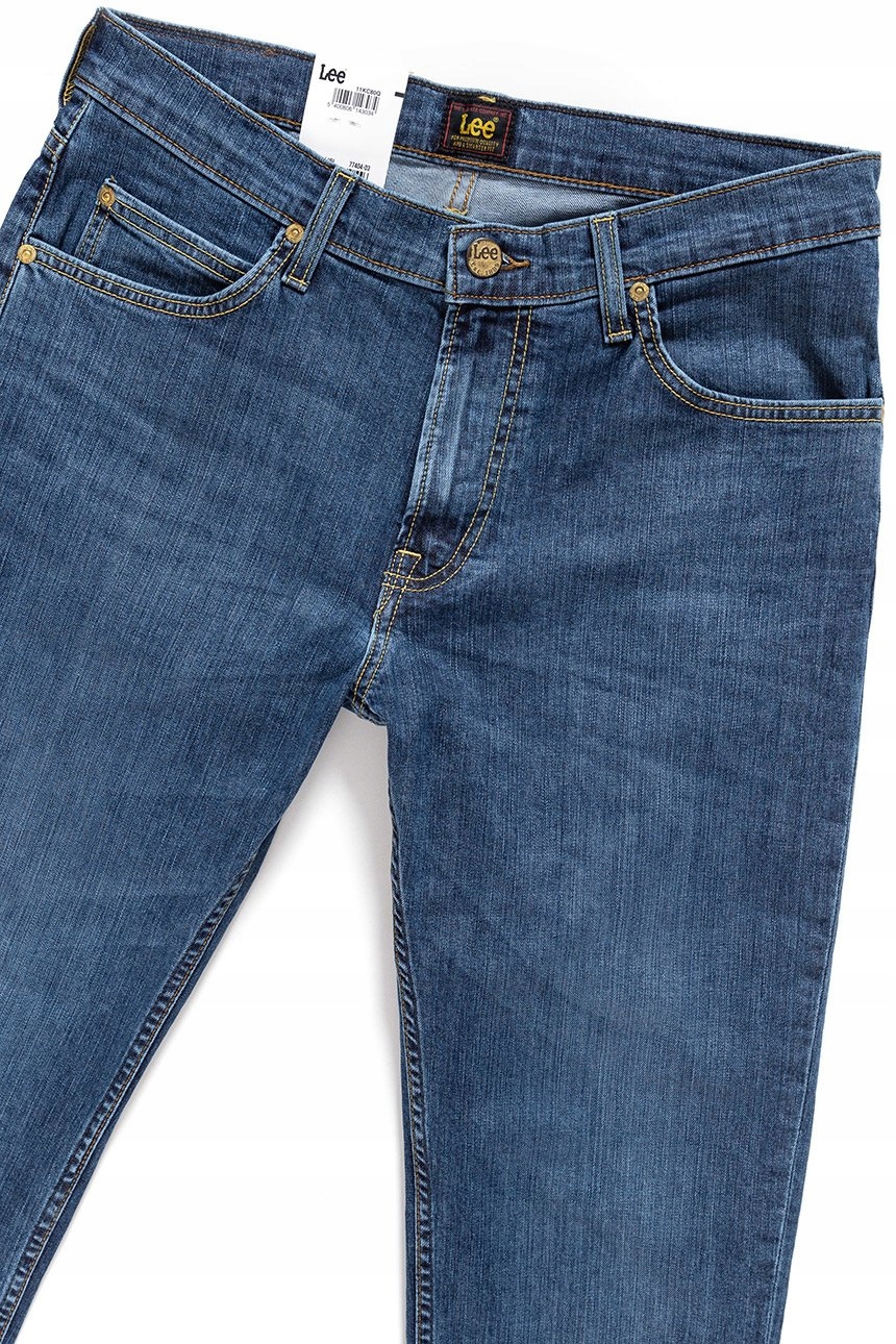 LEE RIDER MĘSKIE SPODNIE JEANSOWE SLIM W42 L34 Długość nogawki długa