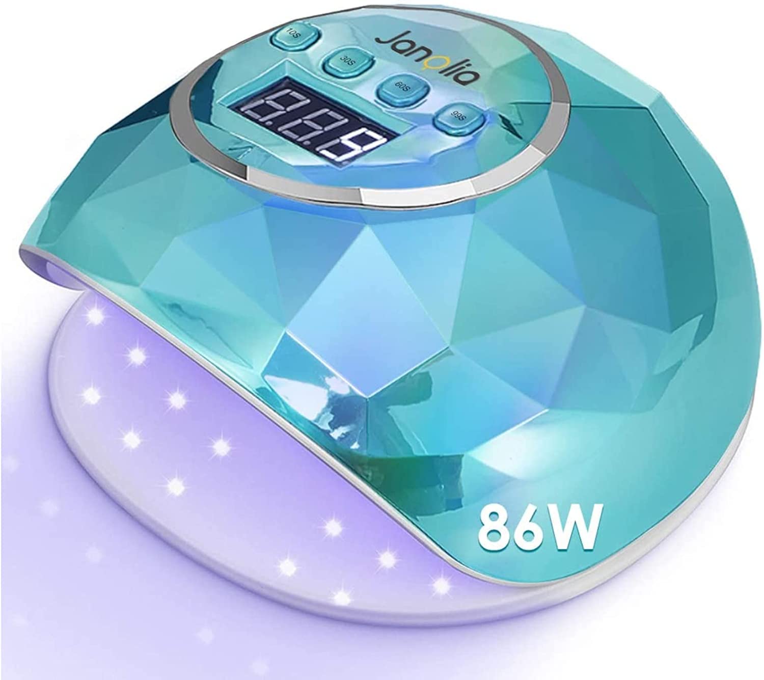 JANOLIA 86W UV LED Nail Lamp with Sensor & Overheat Protection