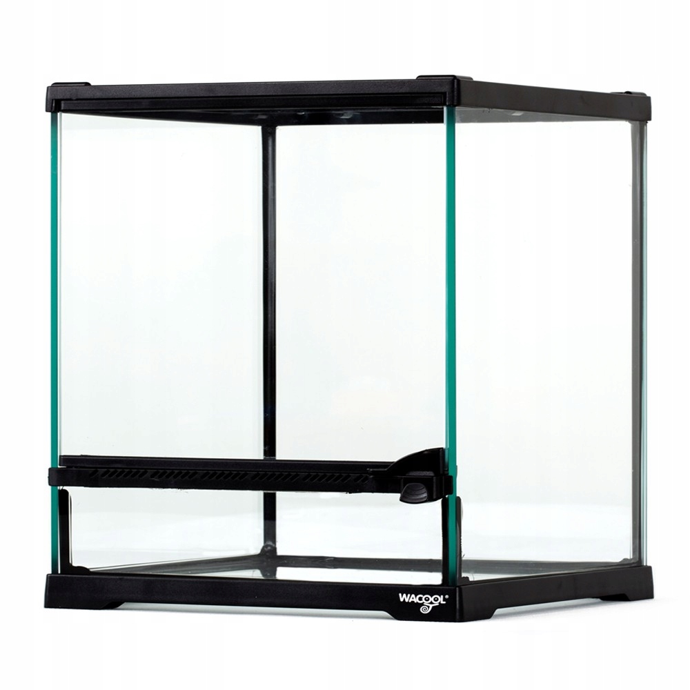 Levně Skleněné Terárium Pro Plazy Obojživelníky 21X21X20 CM, Malá Kostka Pro Hmyz