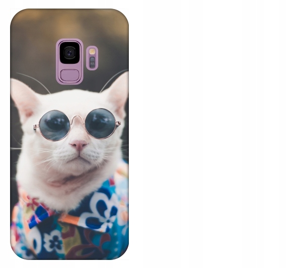 

Etui pokrowiec Samsung Galaxy S9 Kot hipster smies