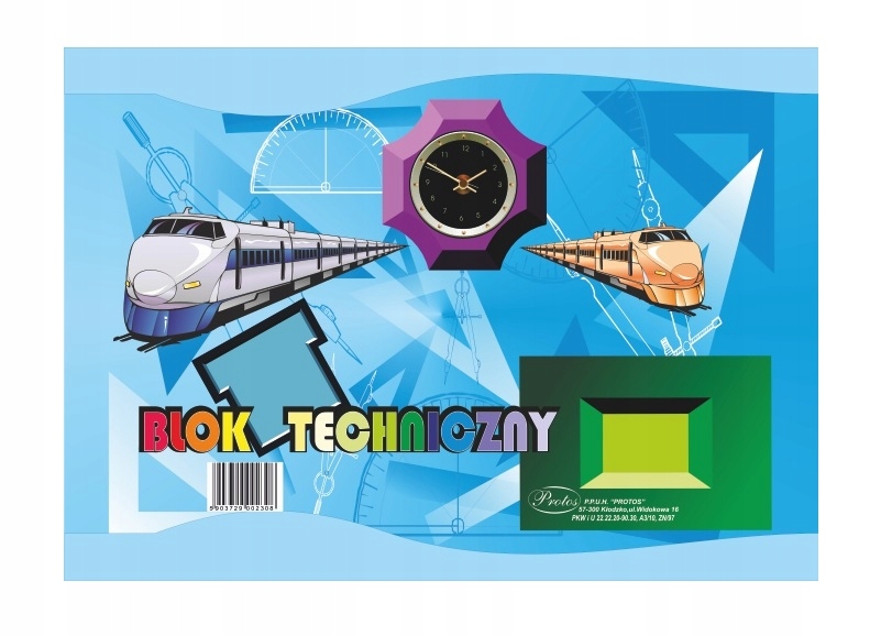 

Protos blok techniczny A4 biały 10 kartek