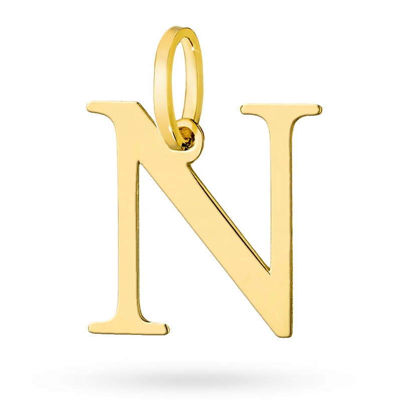 

Złota Zawieszka Wisiorek Literka N pr. 585 14k