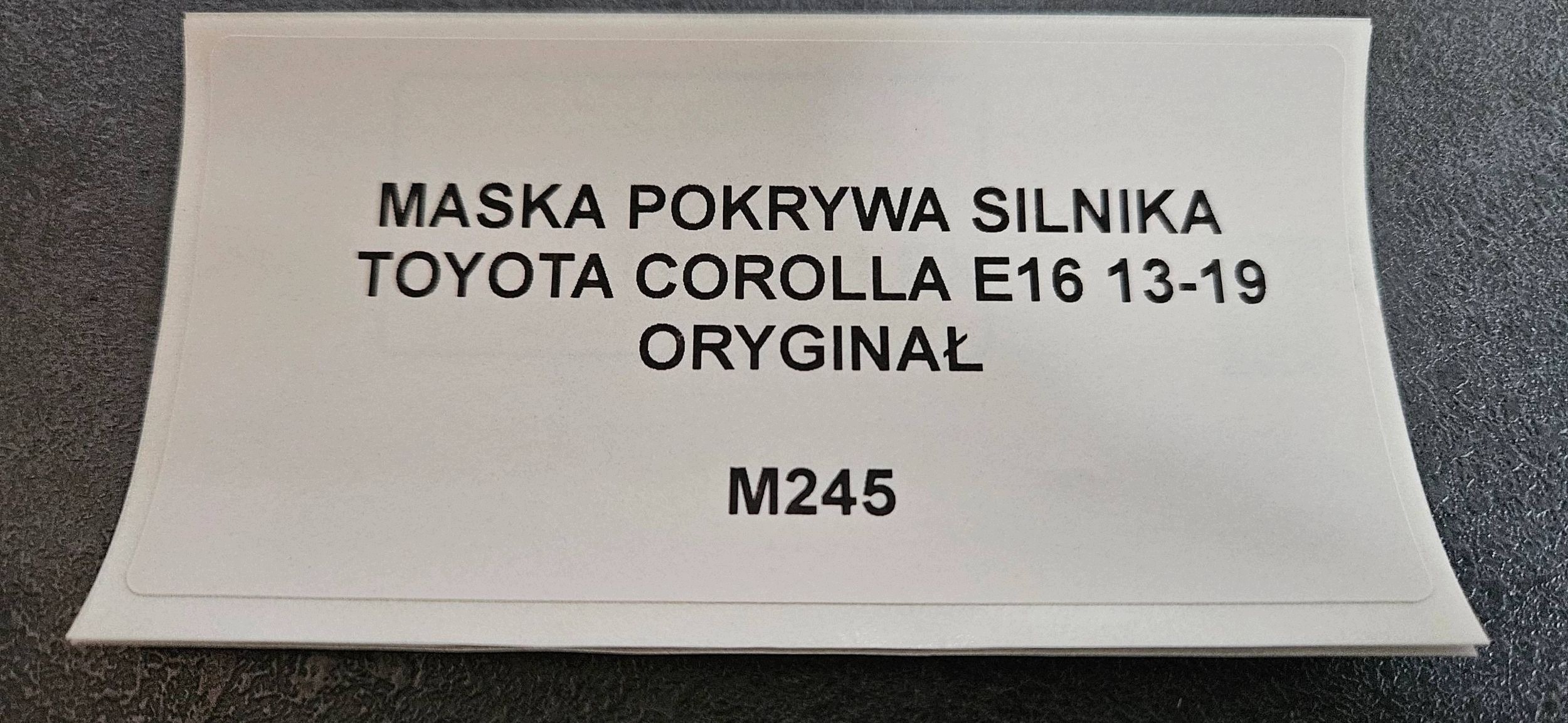 cofano Toyota Corolla E160 E170