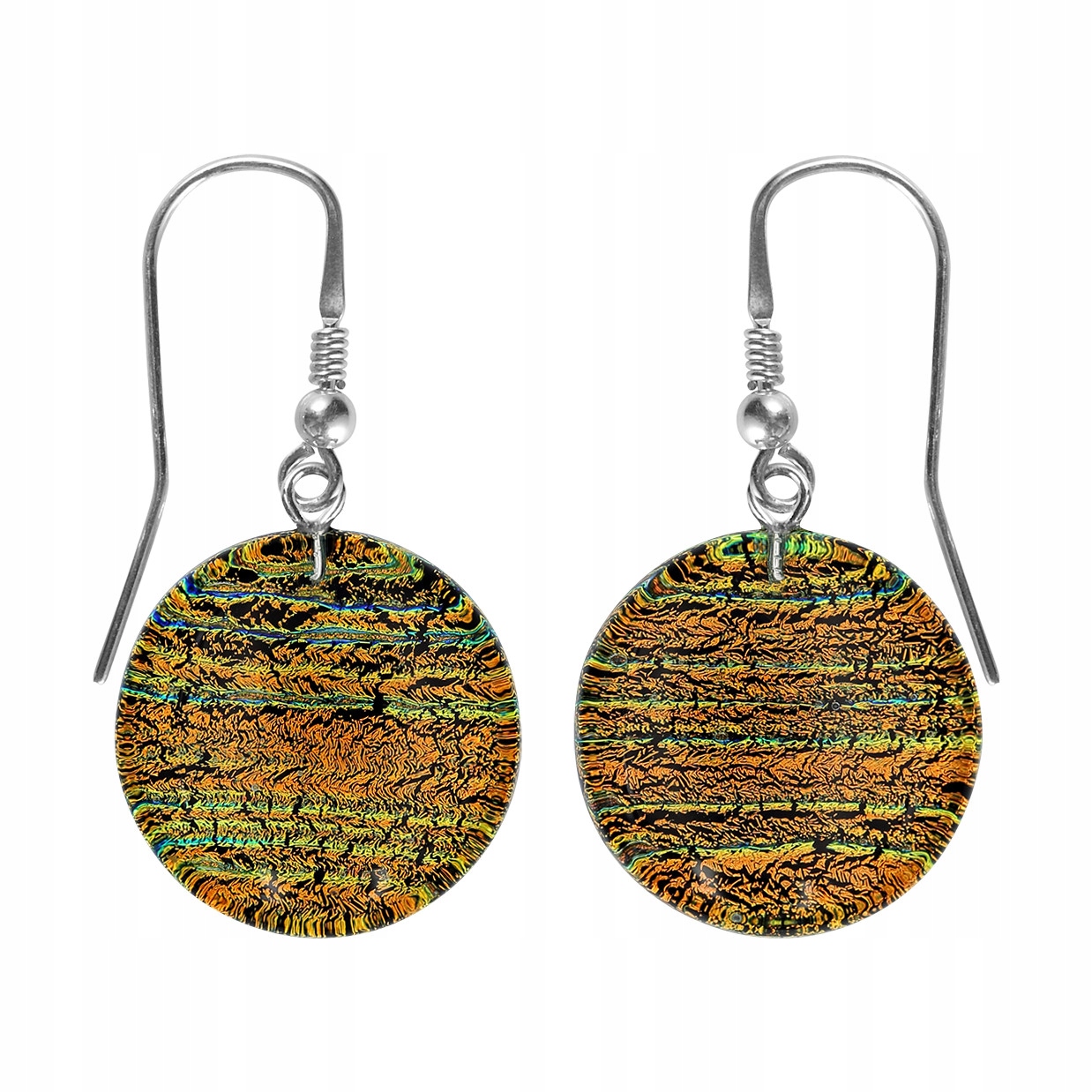 Náušnice Harf sklo murano kolečko