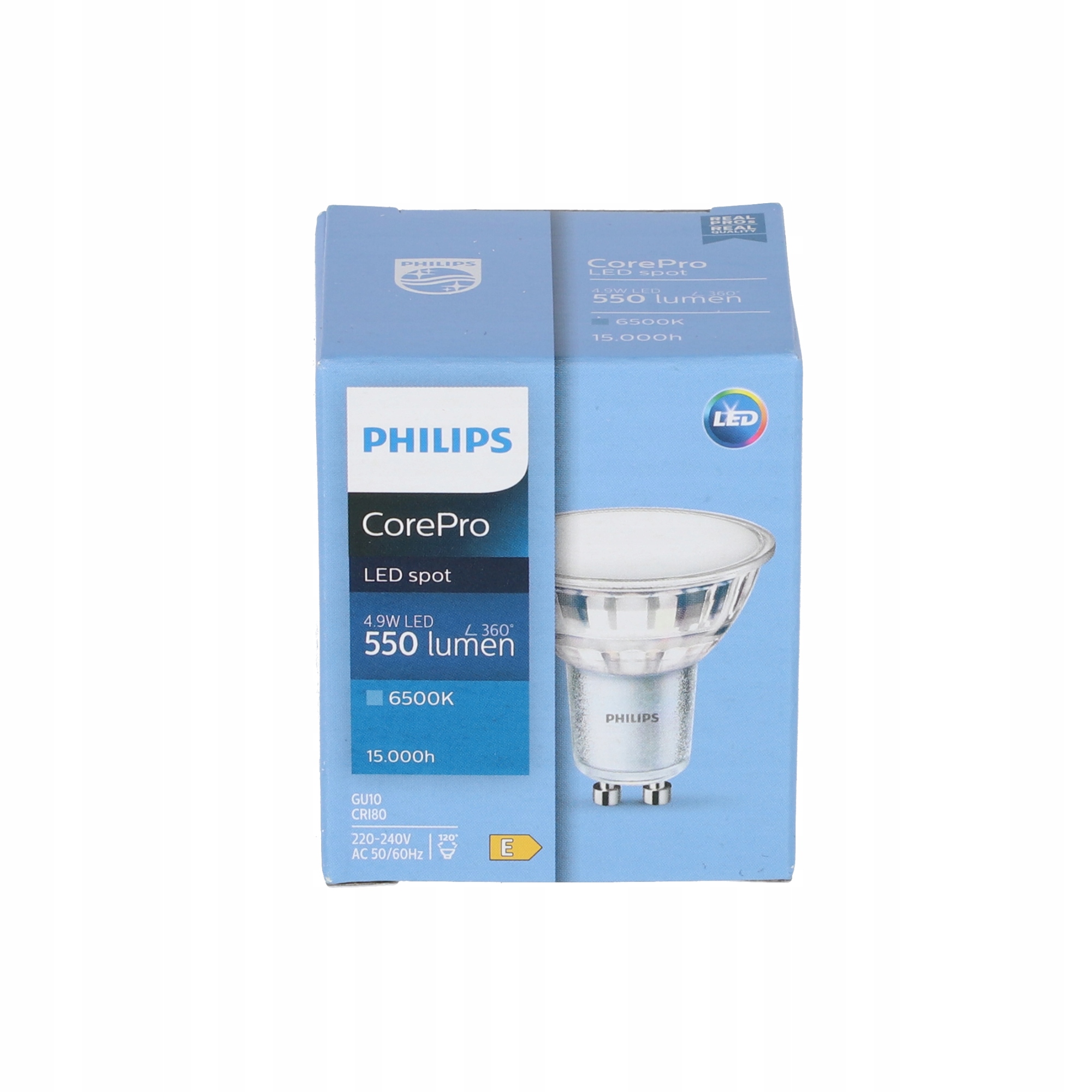 

Żarówka Led GU10 4,9W 6500K 120° 550lm Philips