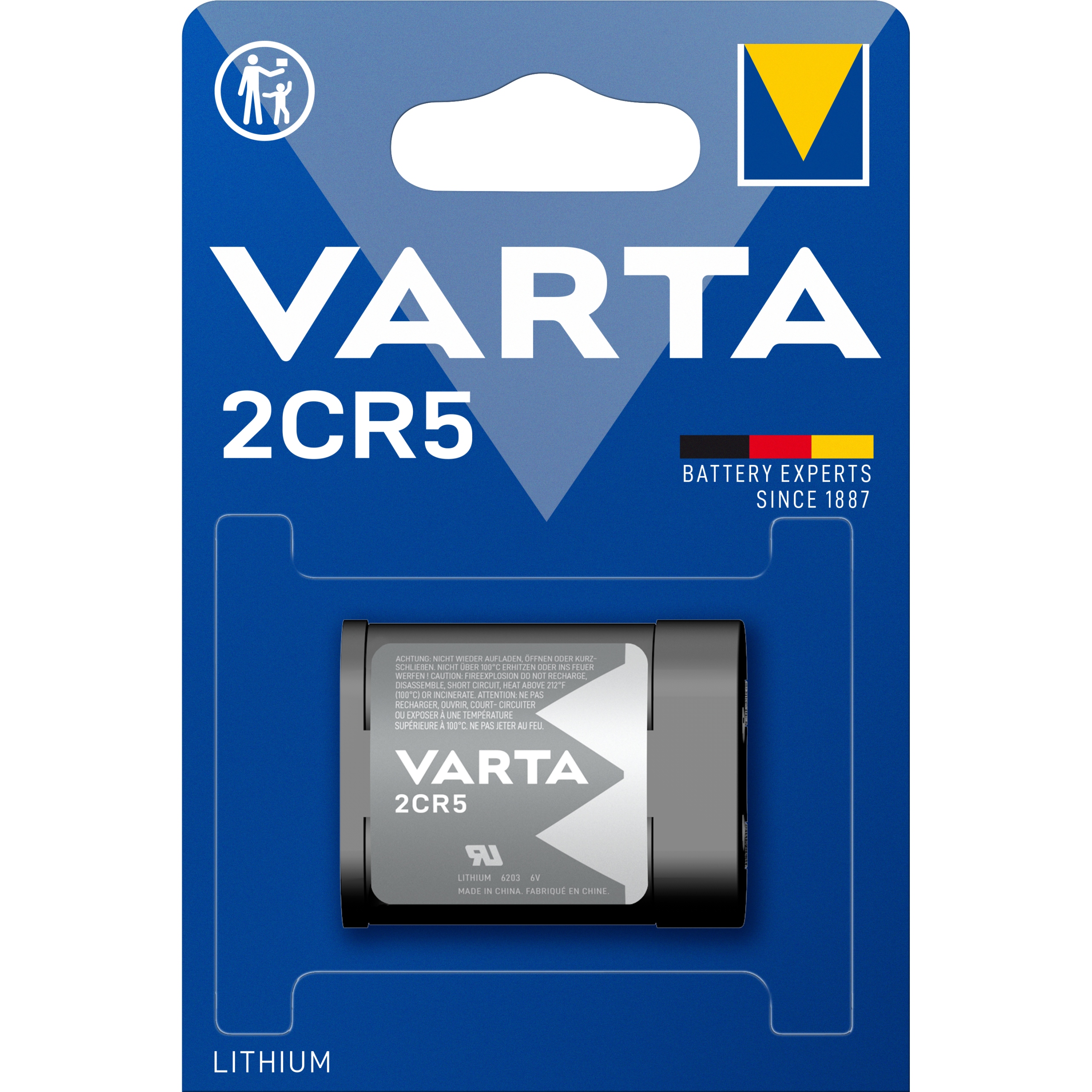 

1x Bateria Do Aparatu Varta 2CR5 1400mAh 6V Litowa