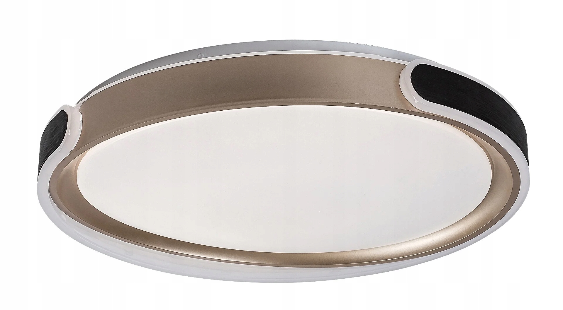 Led stropné svietidlo Rabalux Jindri Ø50cm čierno-zlaté stmievateľné diaľkový ovládač