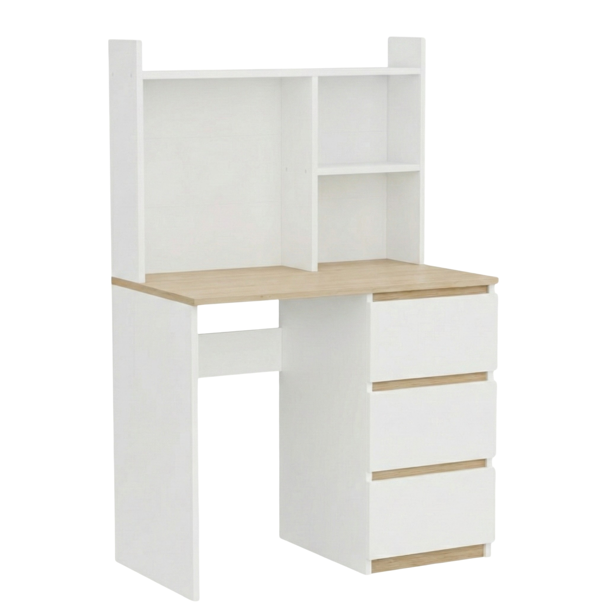 Počítačový Stůl Bílý Torro S Nástavcem Prostorný Snadná Montáž 90x140x50 cm