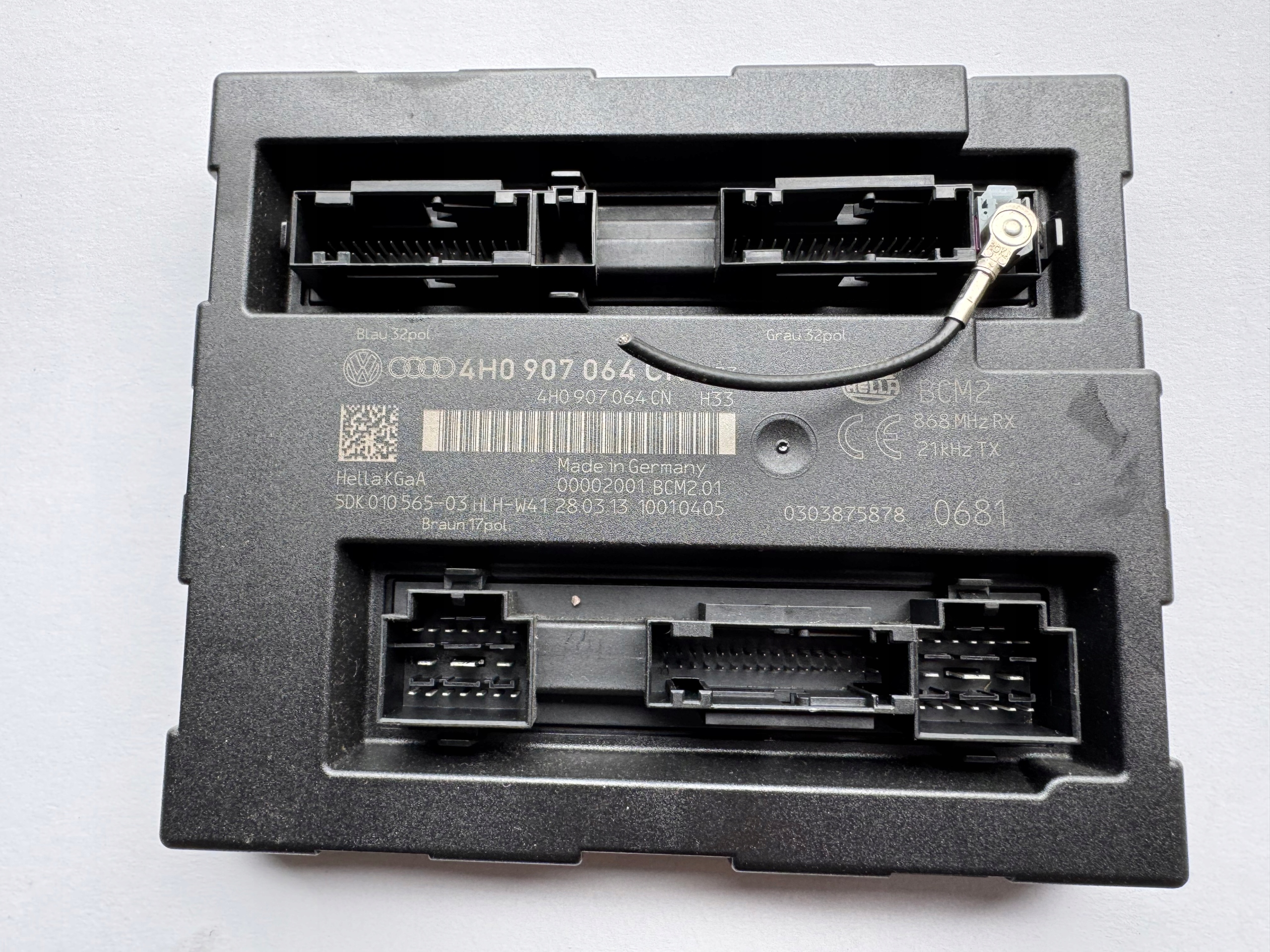 module computer control unit KOMFORTU AUDI A6 C7 4G 4H0907064CN