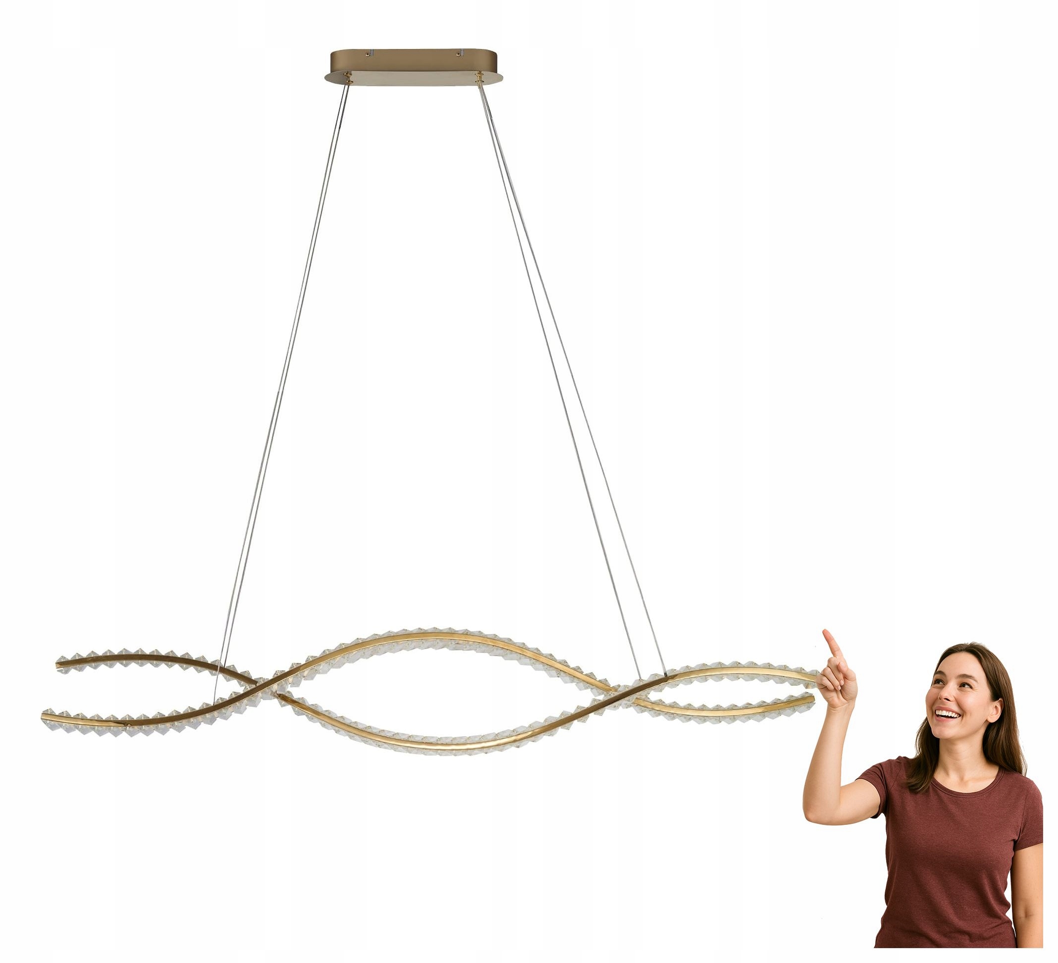 Závesná lampa Spark Waves Pendant 120 Cct DIMM Go Remote Control AZ6563 A