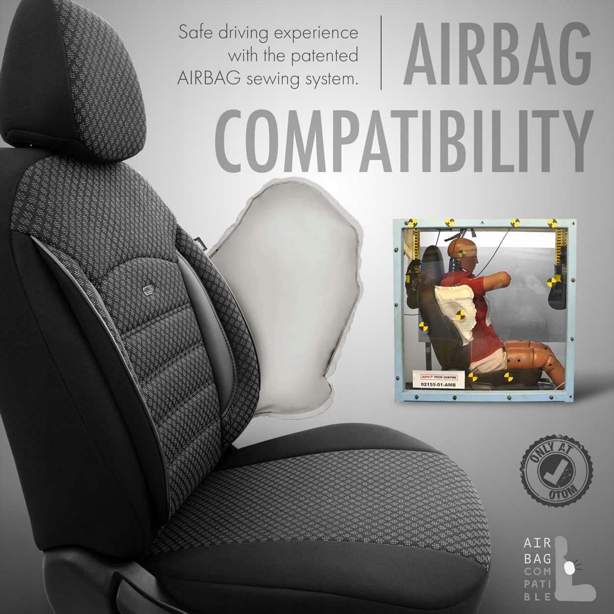 KOMPLET POKROWCÓW NA FOTELE SAMOCHODOWE OTOM SPORT PLUS 101 Przeznaczenie komplet siedzeń