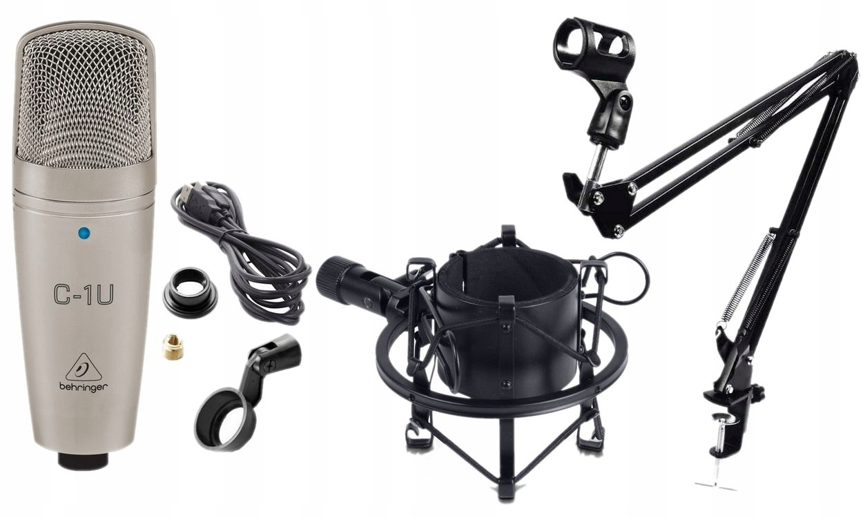 BEHRINGER C1U MIKROFON POJEMNOŚCIOWY USB SET 4
