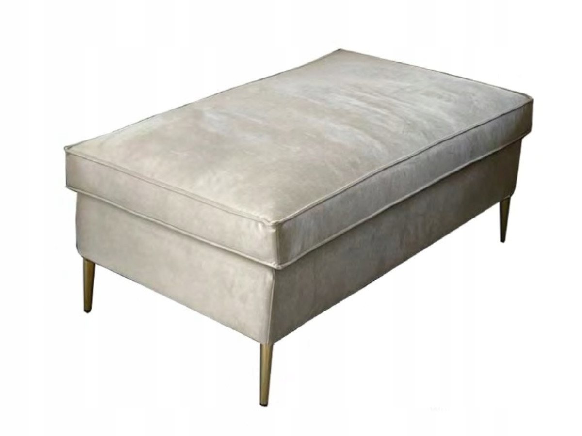 Taburet Podnožka 120×60 Vysoké nohy Pružina Vlnitá Pěna Hr Madera O-sofa