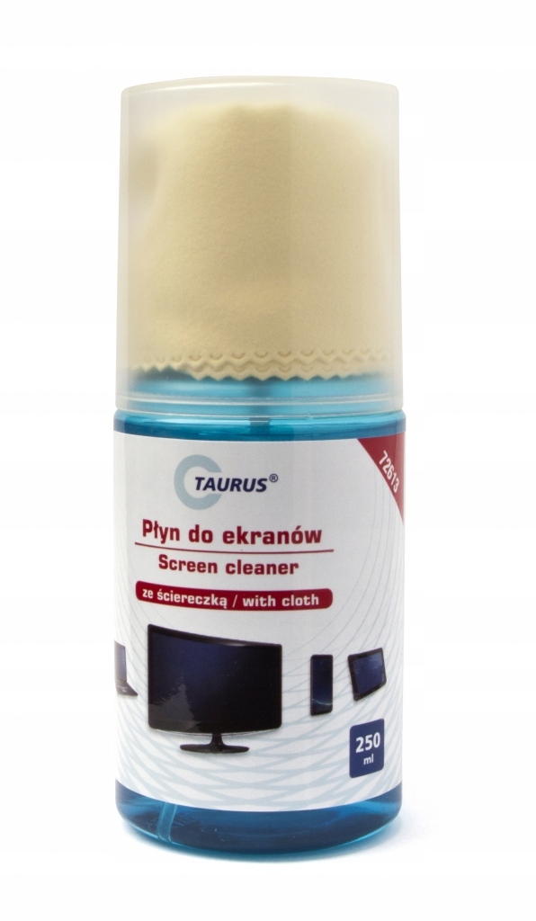 Płyn do ekranów 250 ml spray+ściereczka Taurus