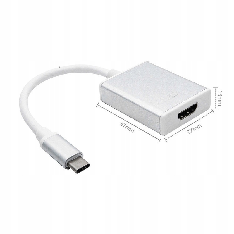 Adapter przejściówka HUB USB-C HDMI 4K 60Hz MHL Marka Aukey