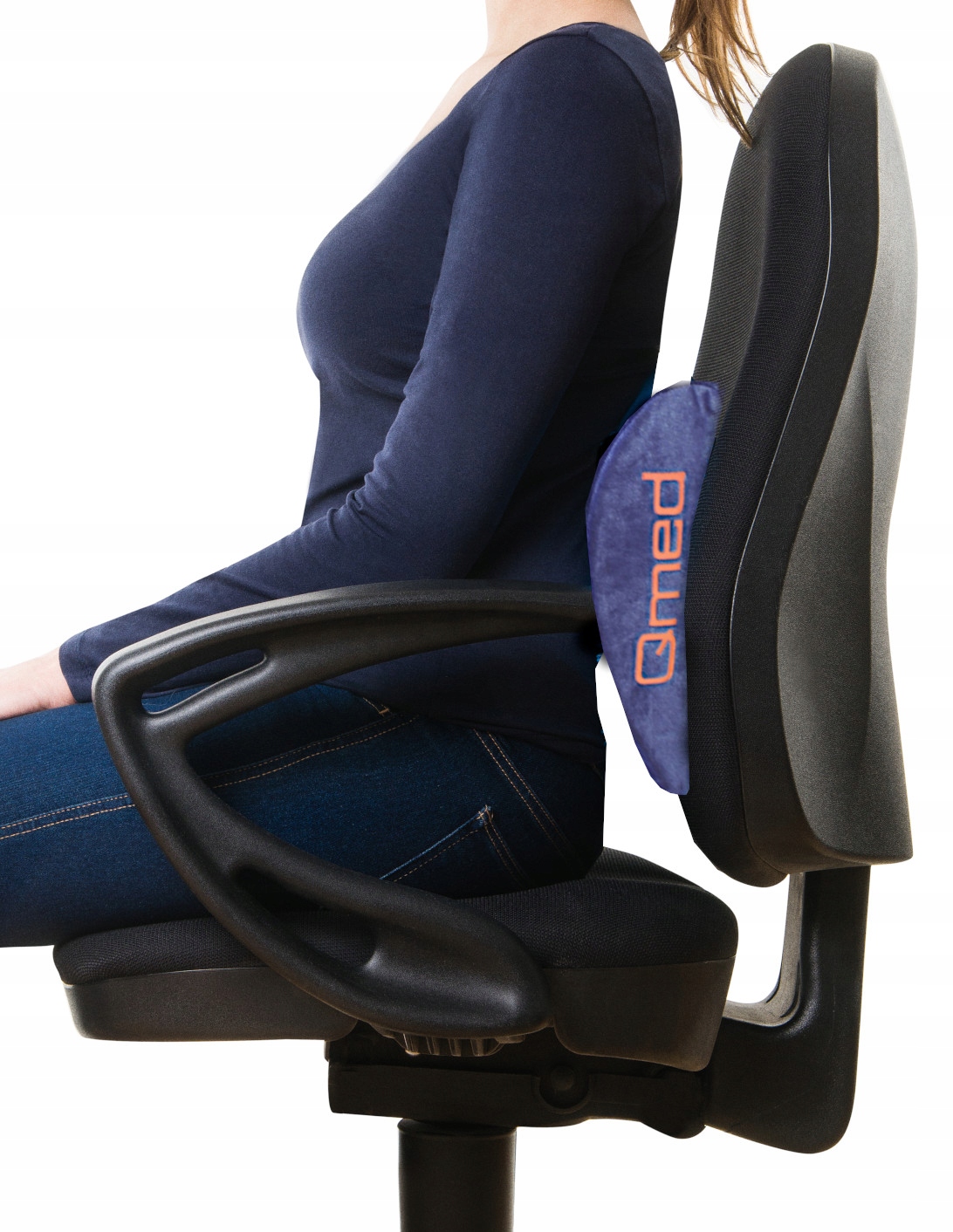 Poduszka lędźwiowa ortopedyczna Memory Foam QMED Wypełnienie pianka memory