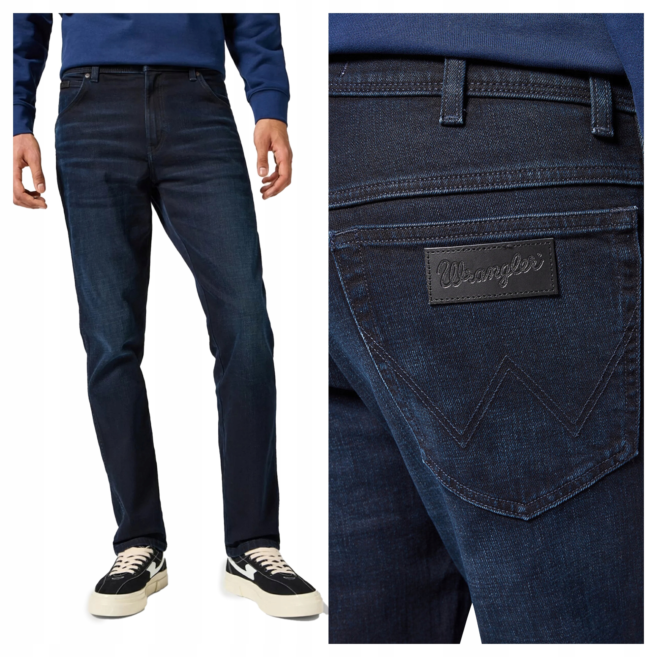 Wrangler Texas Slim W32 L34 Pánské džínové kalhoty džíny Proste