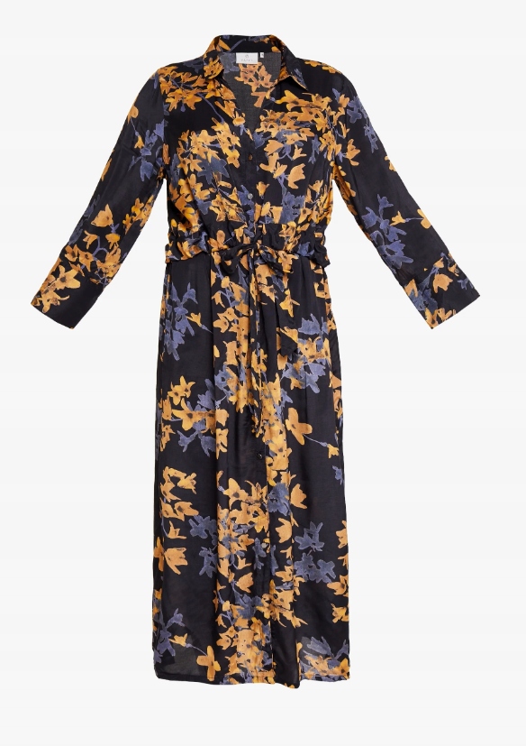 Kaffe šaty pro každodenní nošení do poloviny lýtka velikost 38