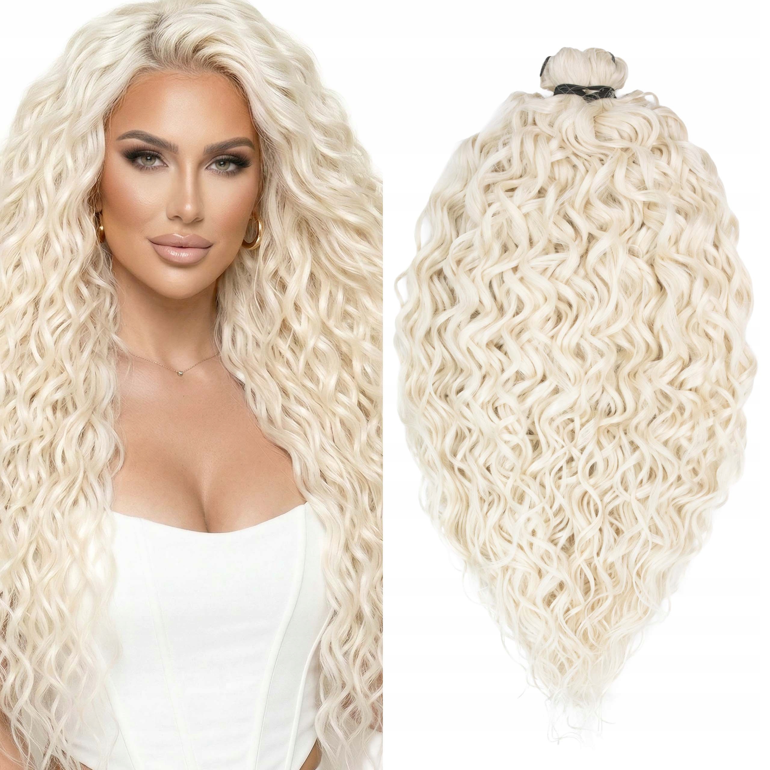 Włosy syntetyczne sztuczne Afroloki Jessica Pro 20" 50cm 300g fale blond
