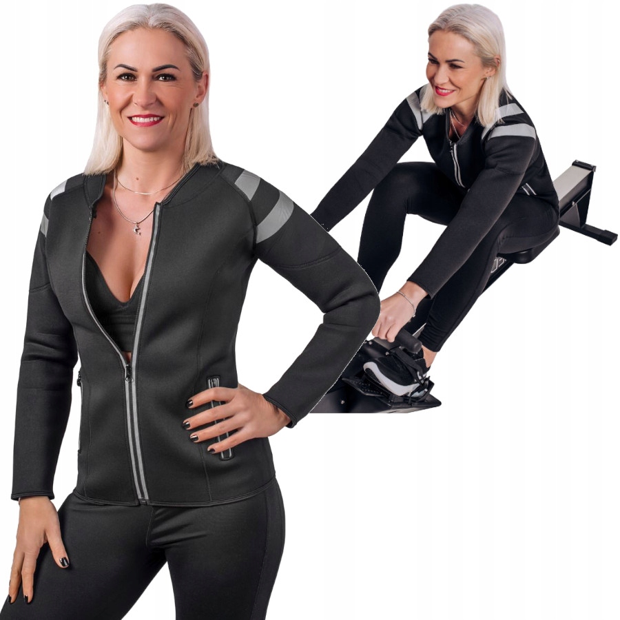 

Bluza Neopren Długi Rękaw Trening Fitness Odblask
