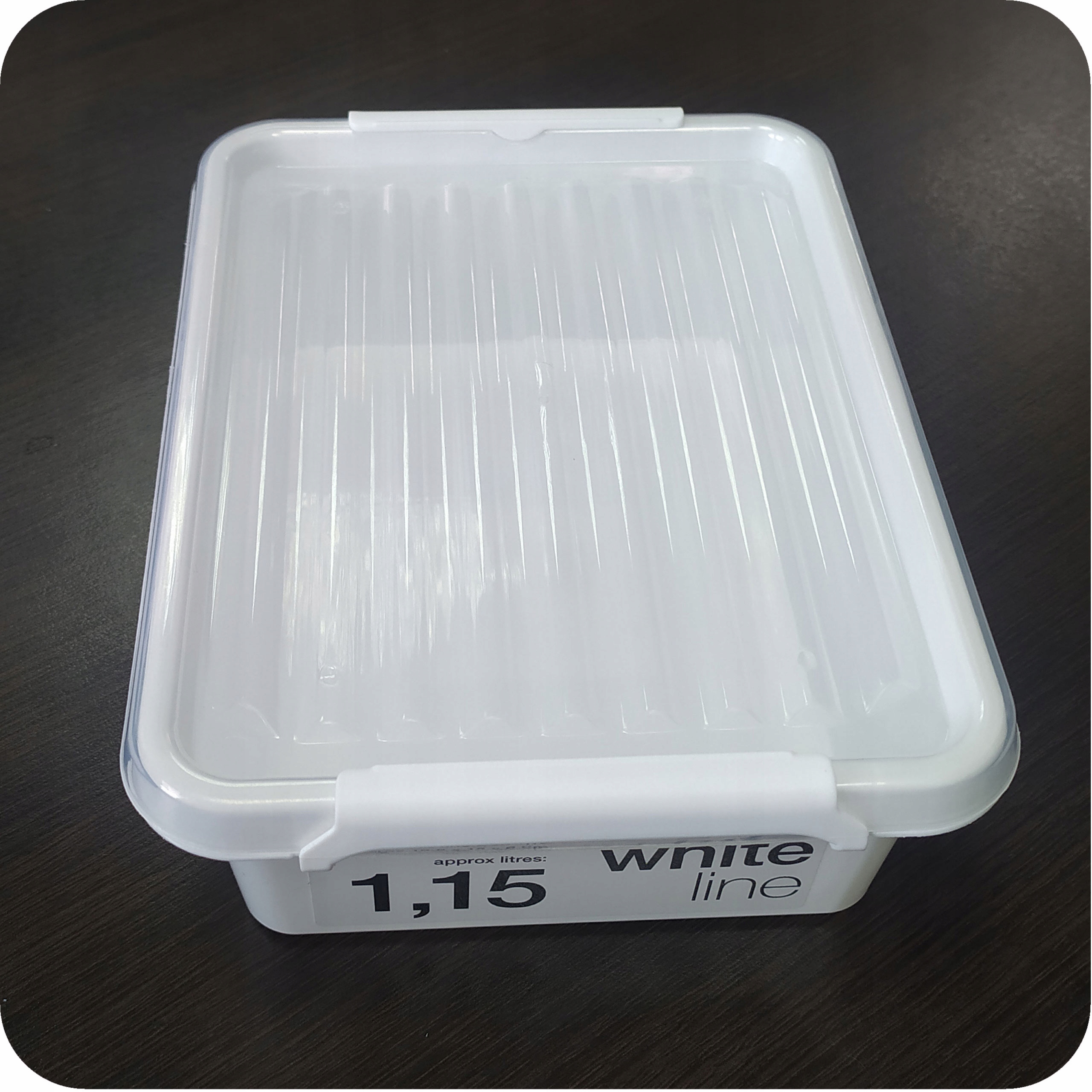 POJEMNIK PLASTIKOWY DO DOMU PUDEŁKO POKRYWKA 1,15L Kolor biały