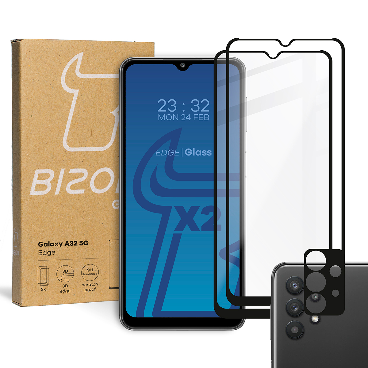 

2x Szkło szybka na aparat Bizon do Galaxy A32 5G