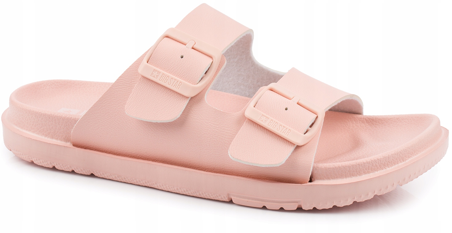 BIG STAR DAMSKIE KLAPKI CASUALOWE Z KLAMRAMI NA BASEN PLAŻĘ NUDE r. 38 Kod producenta ATGNN274A753