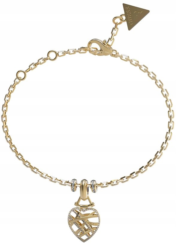 Zlatý Dámský Náramek Guess Heart Cage Je Nový A Originální Jako Dárek