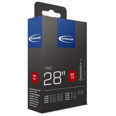 Dętka Schwalbe 28 cali SV15 szosowa 700x23c 700x25c 700x28c Box