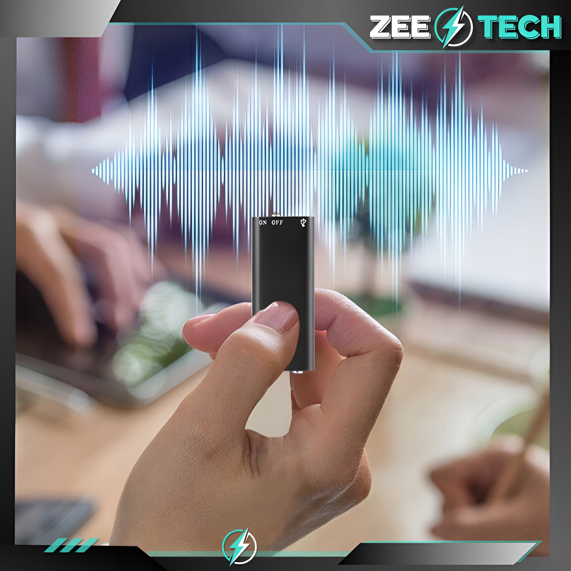 MINI PODSŁUCH SZPIEGOWSKI PLUSKWA MAŁY DYKTAFON 16 GB DETEKCJA GŁOS 2 TRYBY Stan opakowania oryginalne