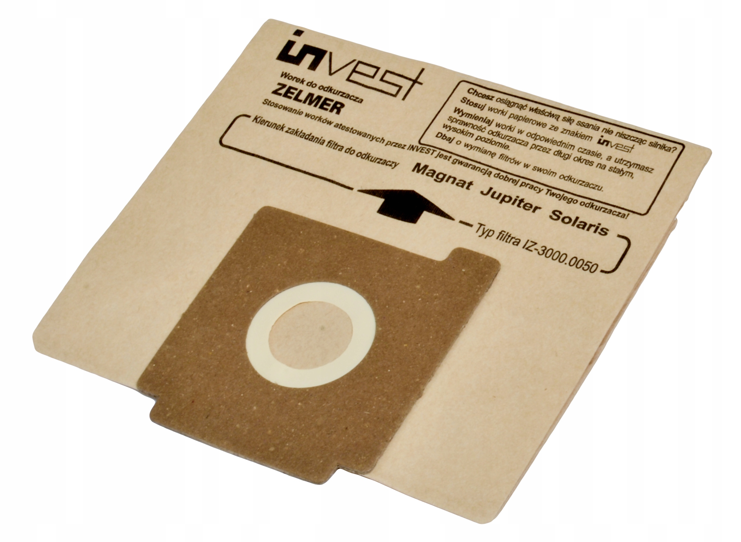 Worki papierowe Zelmer Solaris Jupiter 10 sztuk