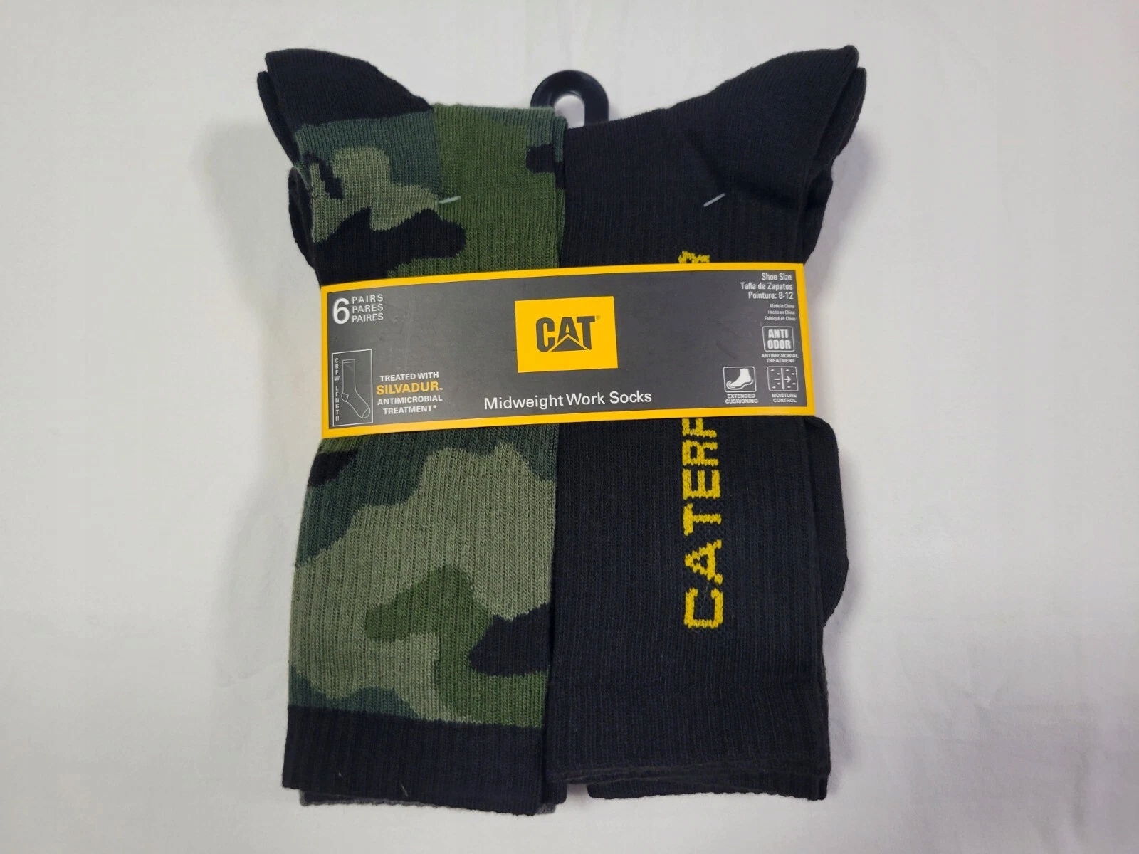 Pánské ponožky Caterpillar 3 barevné 42-47,5 6 párů
