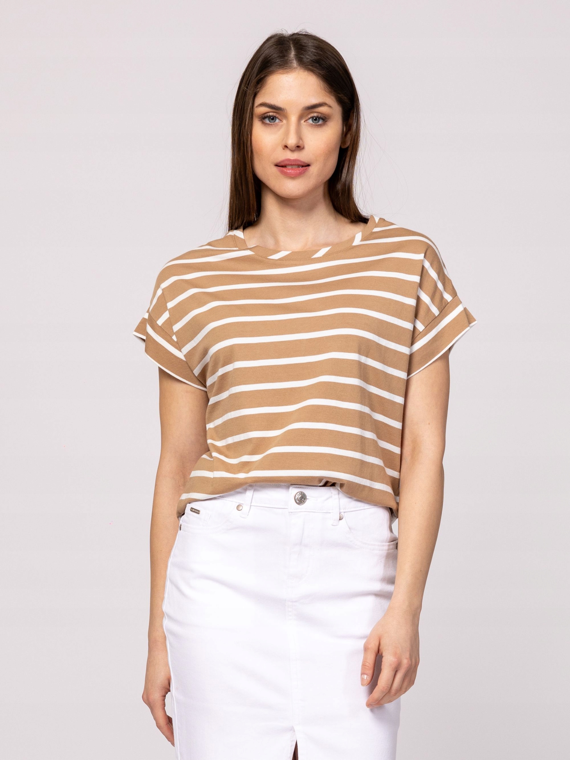 Heavy Tools Dámské Tričko Tričko MILLIES25 Karamelová Caramel Velikost S