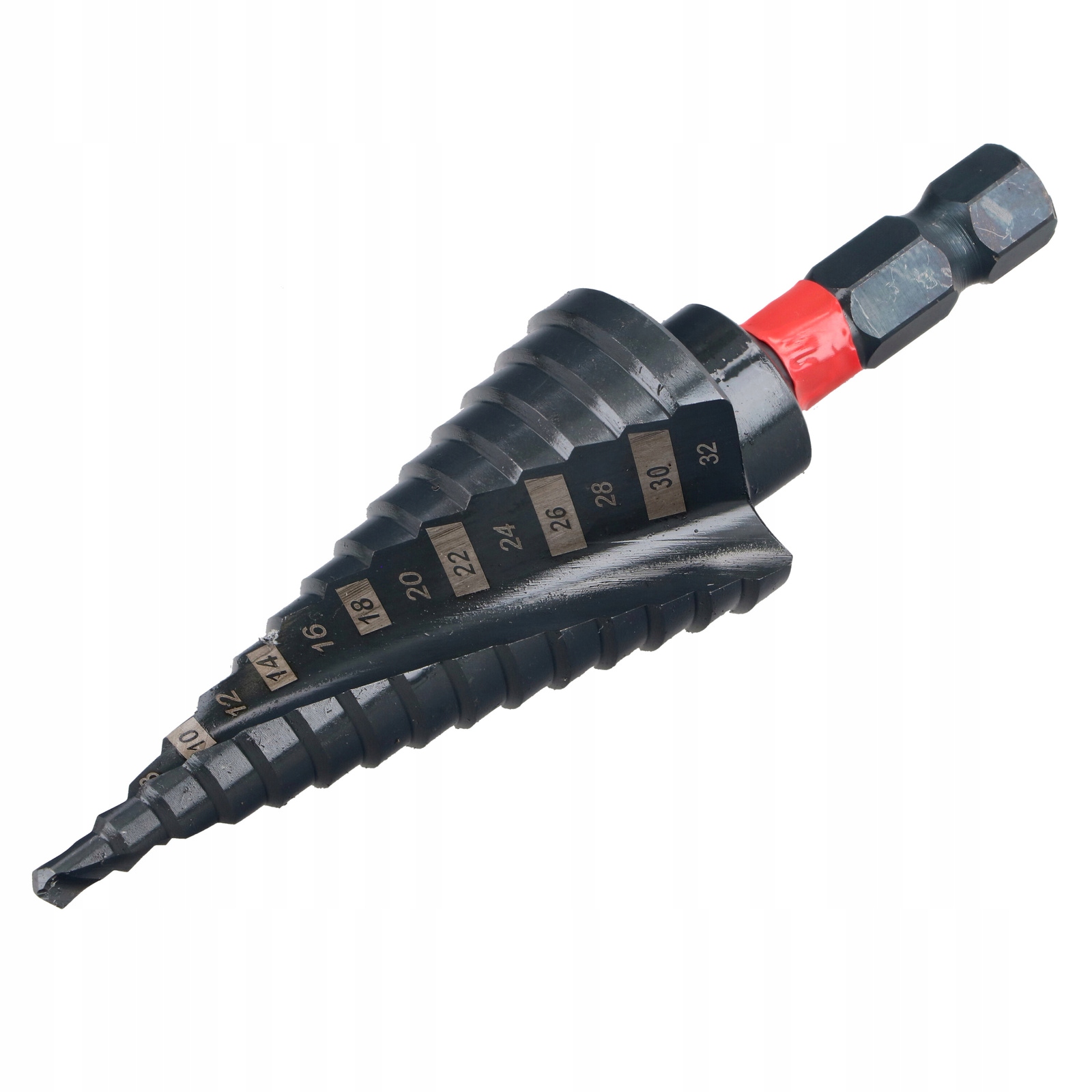 Draumet Premium wiertło wielostopniowe skrętne 4-32mm, M2 tytanowane uchwyt